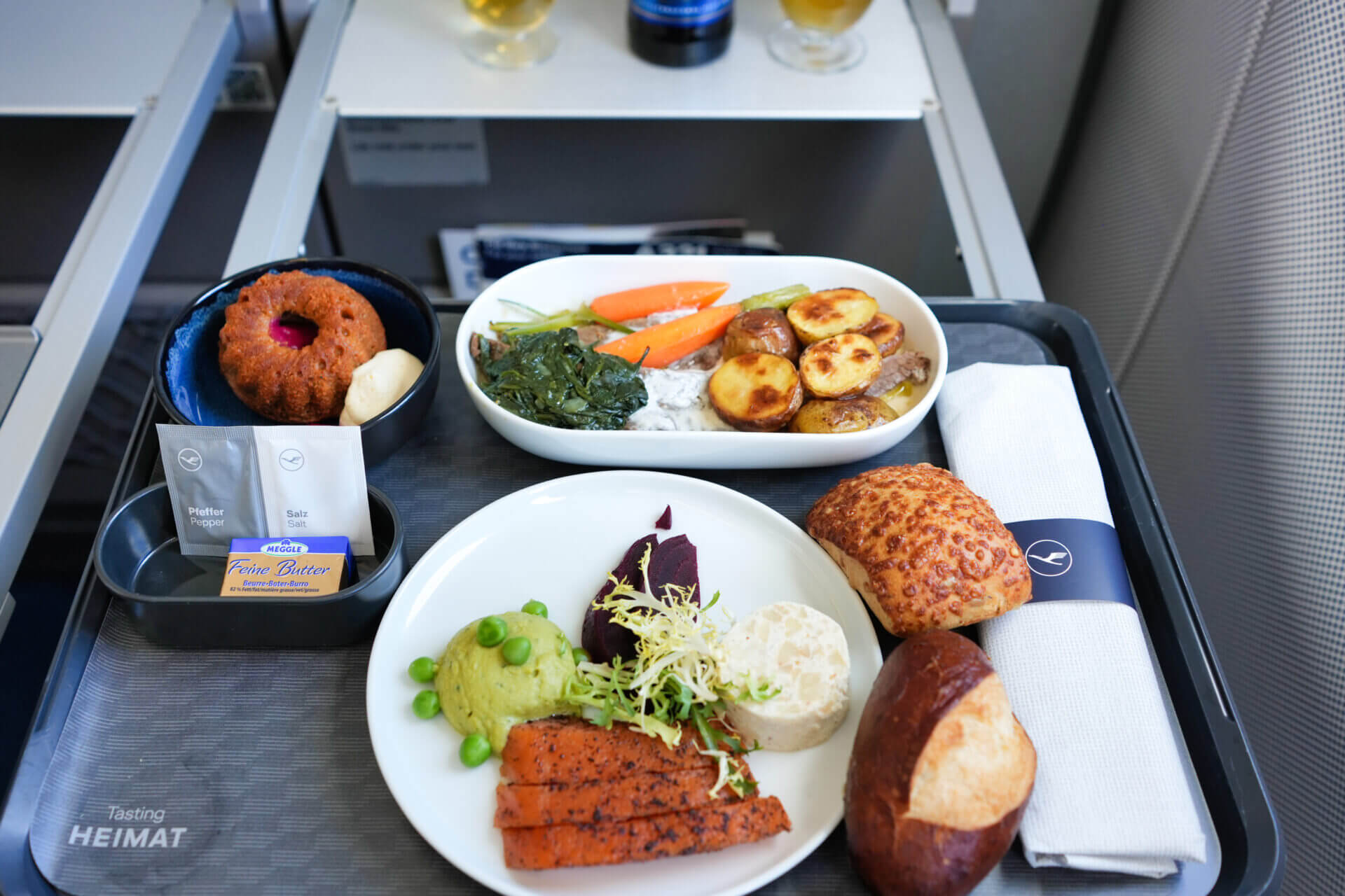 ルフトハンザ航空・ビジネスクラス・機内食